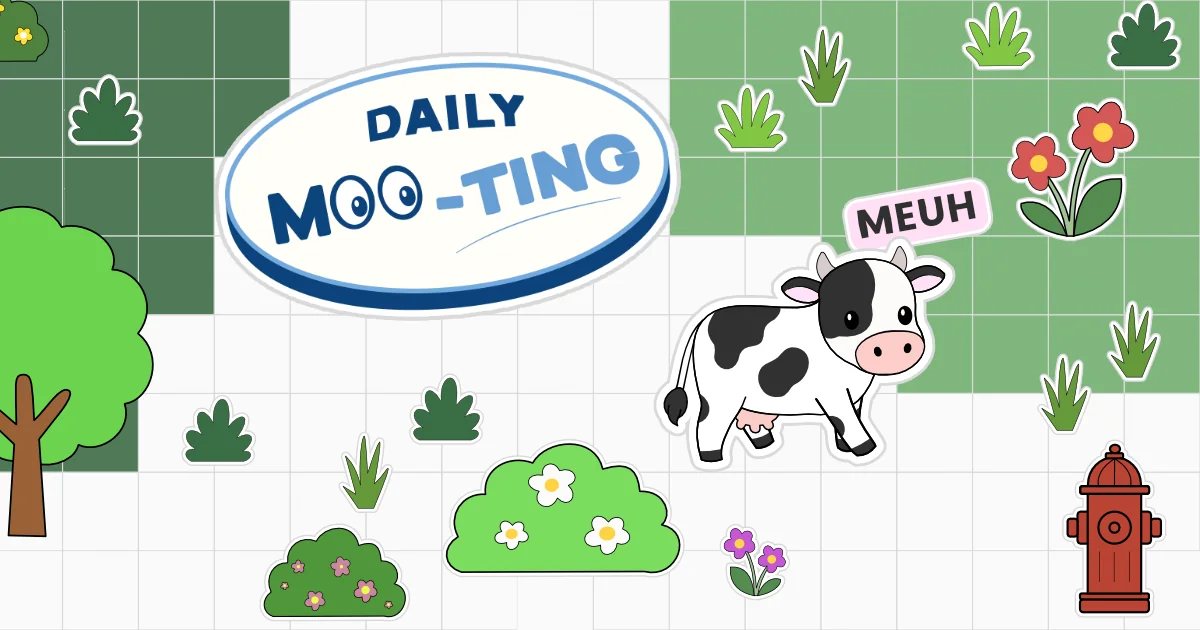 Ilustración del juego Daily Moo-ting.