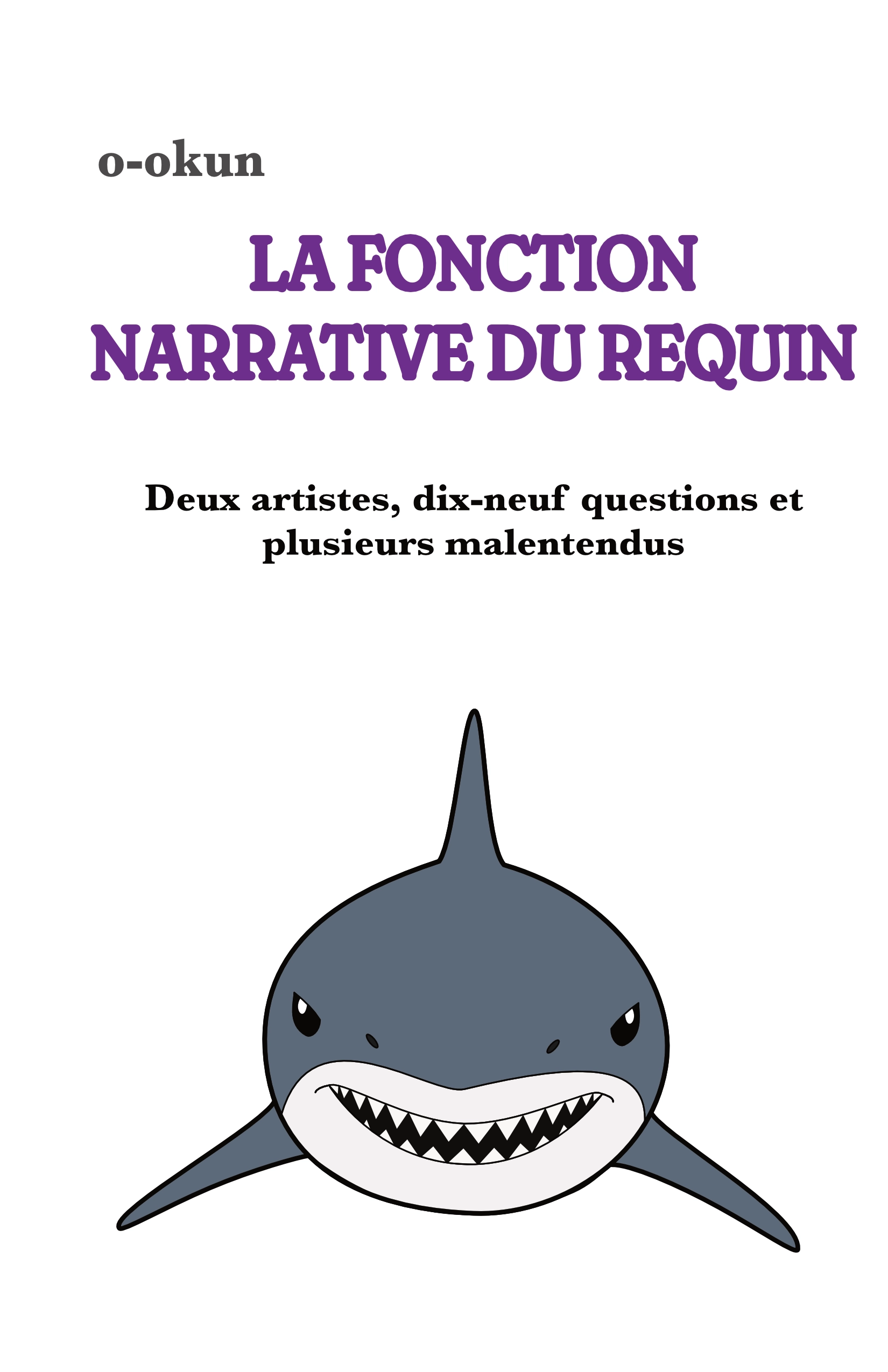 Portada francesa de la novela La fonction narrative du requin.